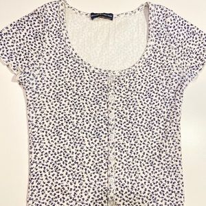 Brandy Melville Zelly Top Floral One Size